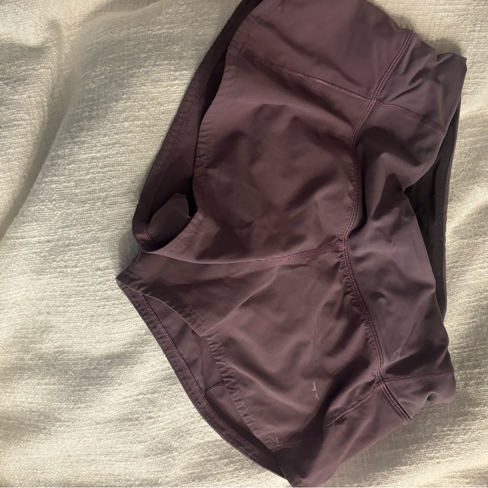 Lululemon Purple Athletic Shorts ; Speed ups 2.5